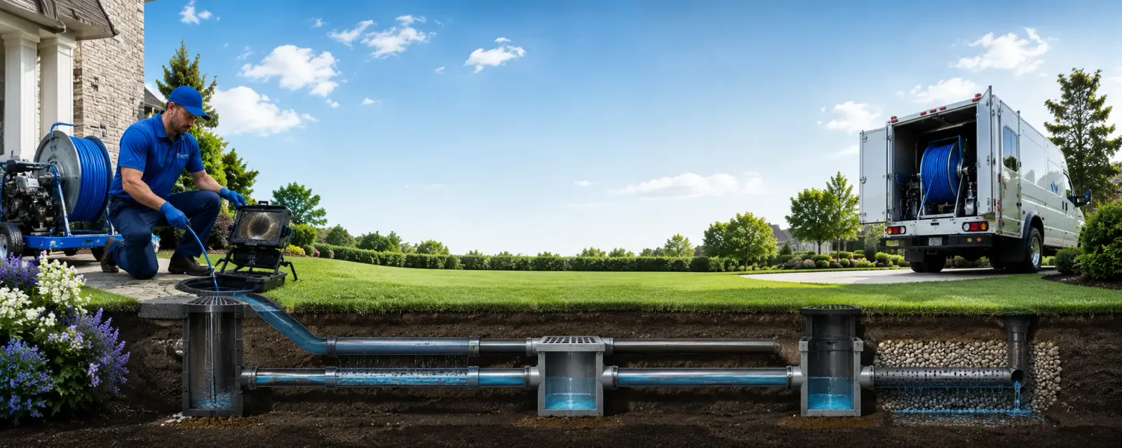 Outdoor drain cleaning information for Johnson, NY